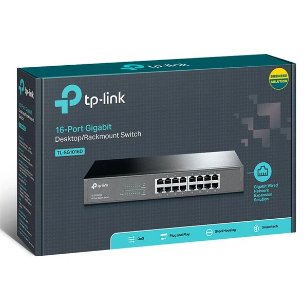 Tp Festa TL-SG1016D 16 Port 10/100/1000 Mbps Gigabit Switch - 3