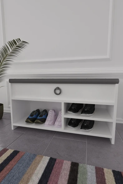 mokaparkavm Çilek çok amaçlı döşemeli kapaklı ayakkabılık giriş hol