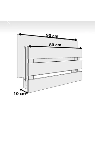 mokaparkavm Duvara Monte Katlanabilir Tabure Engeli Tabure Balkon Tabure - 5