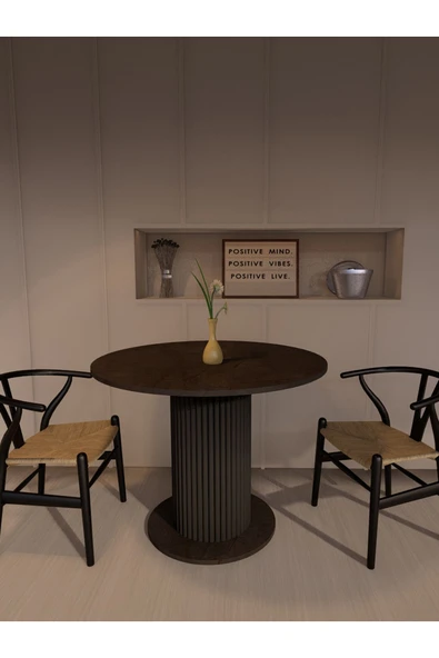 mokaparkavm YUVARLAK MUTFAK MASASI YEMEK MASASI DEKORATİF ŞIK AYAKLI - 6