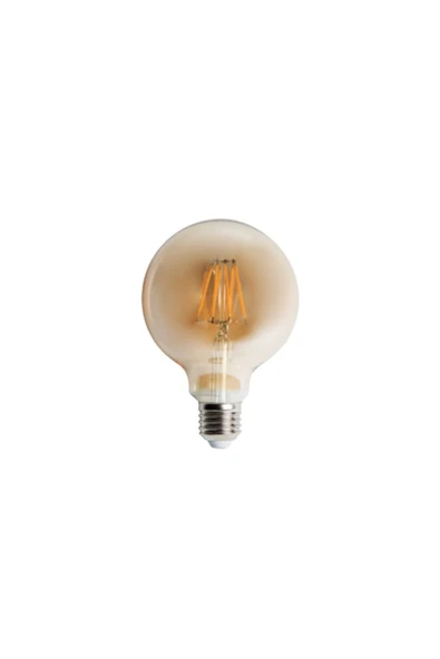 Cata  6 Watt Rustik Led G95 Glop Ampul 2700k Amber Rengi Ct-4286