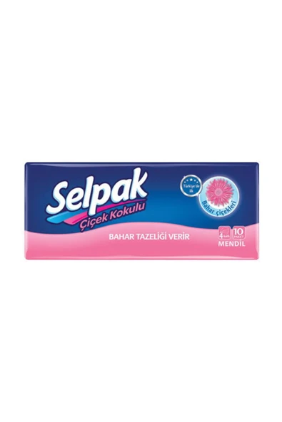 Selpak Çiçek Kokulu Mendil 10'Lu Paket