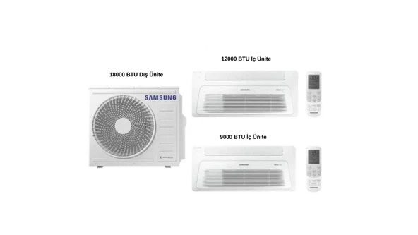 Samsung Windfree Tekyön Kaset Tipi Multi Klima 9+12+5 KW