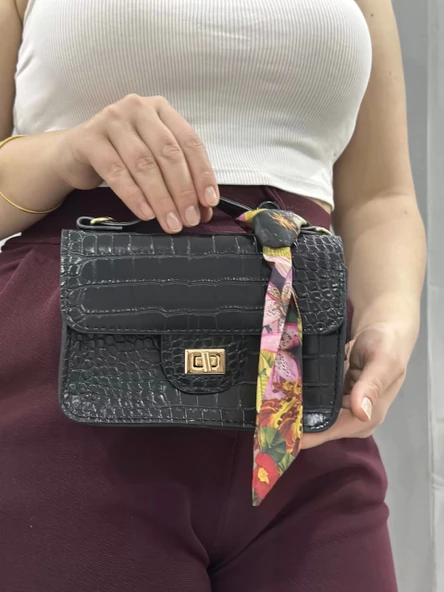 Jisse siyah cilt çanta - Resim 3