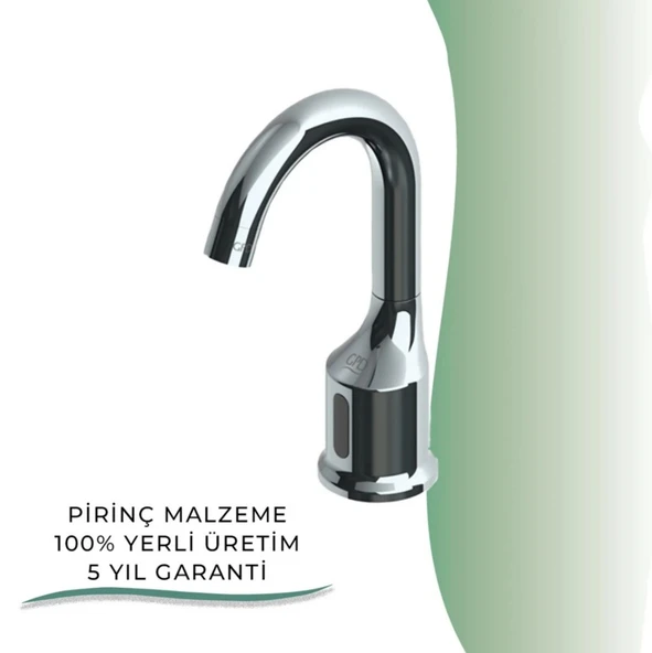 GPD Fotoselli Yüksek Lavabo Bataryası 160 Krom (Tek Su Girişli) - 3