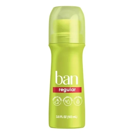Ban Antiperspirant Deo Regular Roll-On 3.5 Oz 103Ml