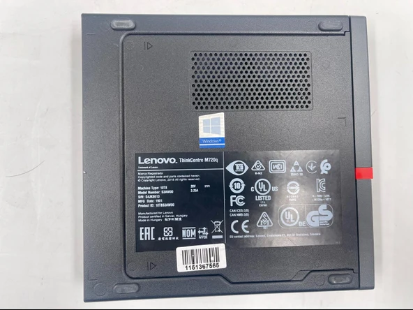 Lenovo ThinkCentre M720q Desktop Type 10T8  İ5-8400T 16 Gb Ram 256 Gb SSD Mini Bilgisayar Outlet - 4