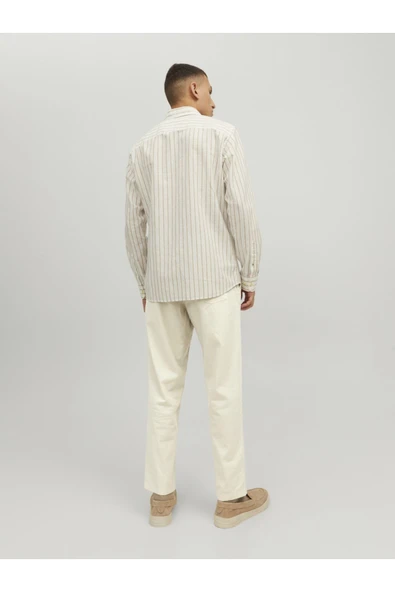 JACK JONES Erkek Bej Jogger Pantolon 12229699 - 3