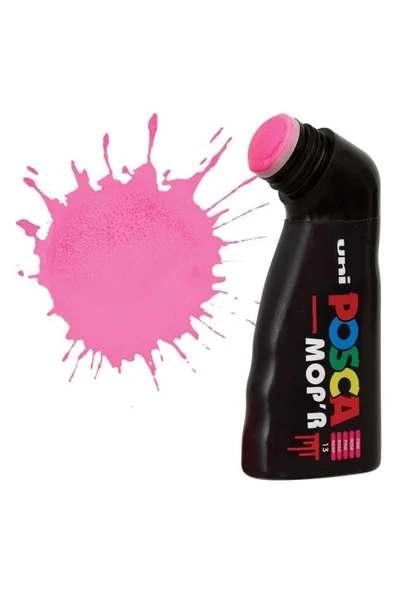 Unibal Uni Posca PCM-22 Mop'R Poster Marker Kalem 3 - 19 mm Pink - Resim 3