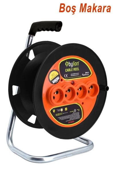 BOŞ MAKARA Sarım Makarası Kapaksız 4 Prizli Seyyar Kablo Makarası ürün görseli