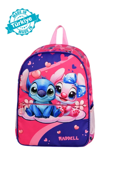 Waddell Lisanslı Stitch Temalı Anaokul Kreş Sırt Çantası 25507 - 2