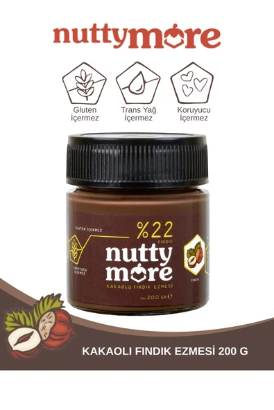 Nutella 750 gr & Nutty More %22 Kakaolu Fındık Ezmesi 200 gr - 2