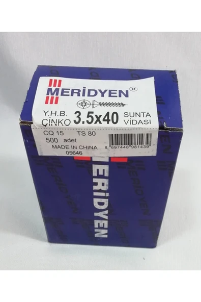 Sunta Vidası 3,5 X 40 Mm 500 Adet Mdf Ahşap Vidası ürün görseli