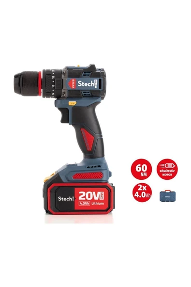 Stech Sx22 Akülü Darbeli Matkap 4 Amper - 2