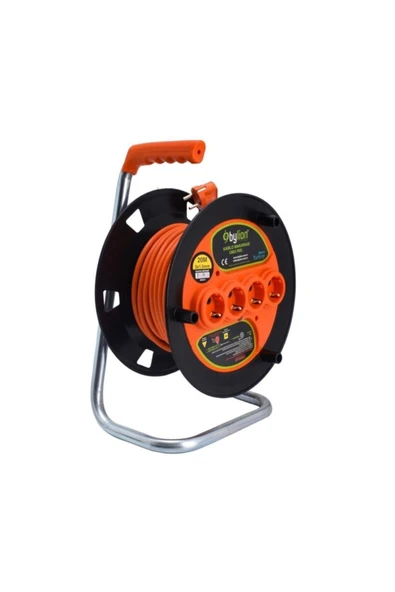 Seyyar Makaralı Uzatma 3*1,5 Mm 20 Mt Termal Sigortalı ürün görseli