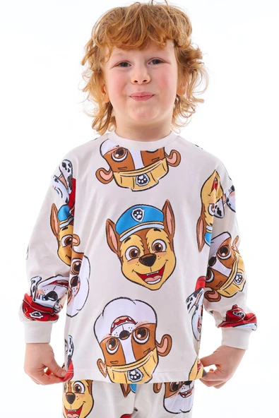 Skye Paw Patrol Desenli Kız Çocuk Pijama Takımı - 3