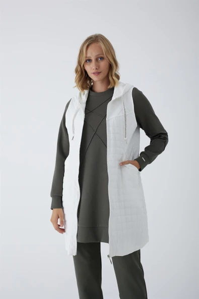 TAŞLI KORDONLU İNCE YELEK