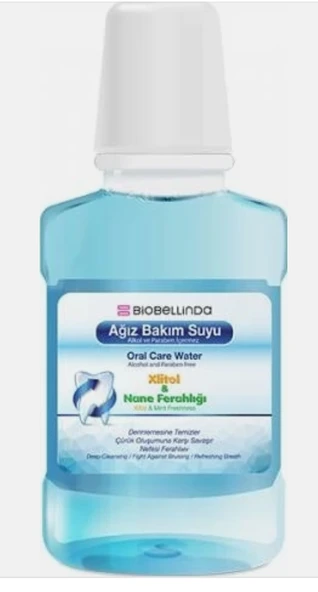 BioBellinda Alkolsüz Ağız Bakım Suyu 225 ml - Doğal Hammaddeler Içeren Formül BL134