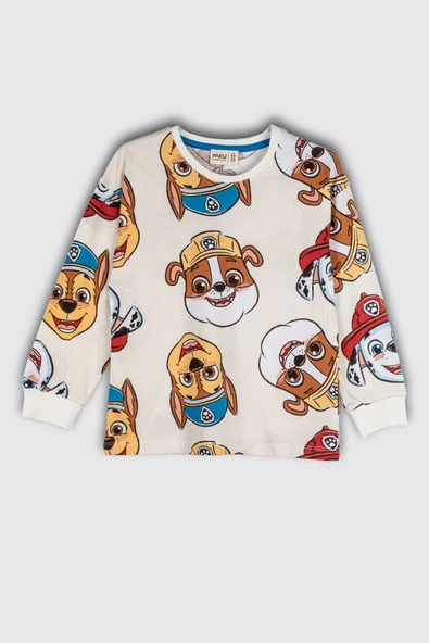 Skye Paw Patrol Desenli Kız Çocuk Pijama Takımı - 5