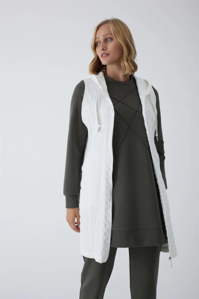 TAŞLI KORDONLU İNCE YELEK - 2