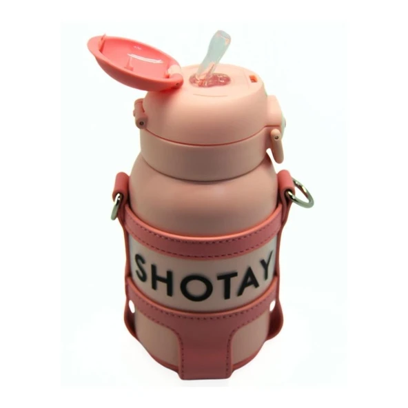 Shotay Turtle Çocuk Termos Matara 520Ml Pembe - 2