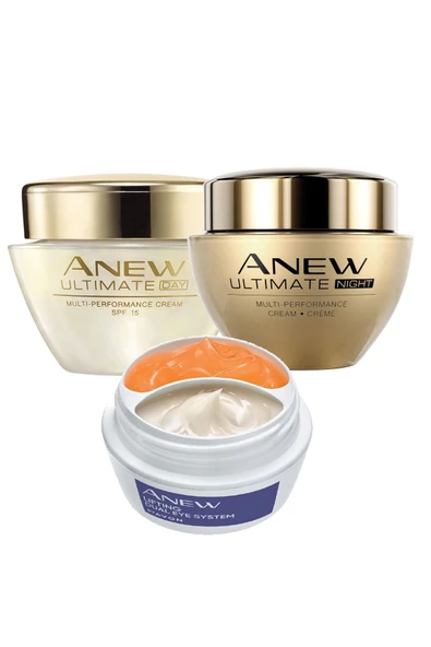 Anew Ultimate Gece Gündüz Yüz Kremi ve Lift İkili Göz Çevresi Bakım Paketi