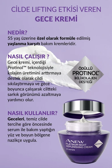 Anew Platinum Gece Yüz Kremi 50 Ml.