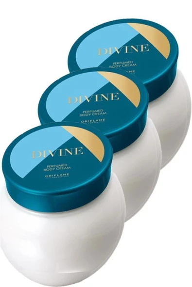 Divine 250 Ml Parfümlü Vücut Kremi 3 Adet