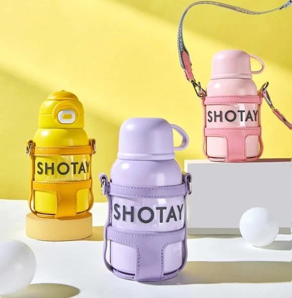 Shotay Turtle Çocuk Termos Matara 520Ml Pembe - 5