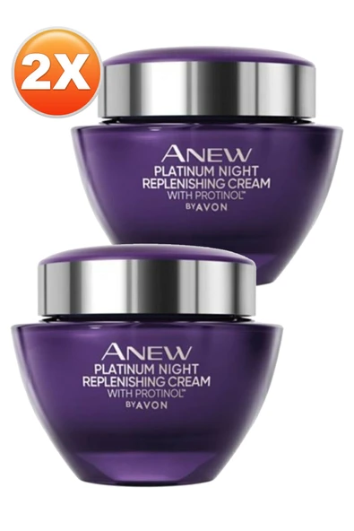 Anew Platinum Gece Yüz Kremi 50 Ml. İkili Set - 2