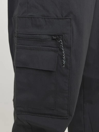 JACK JONES Erkek Siyah Cargo Pantolon 12260913 - 7