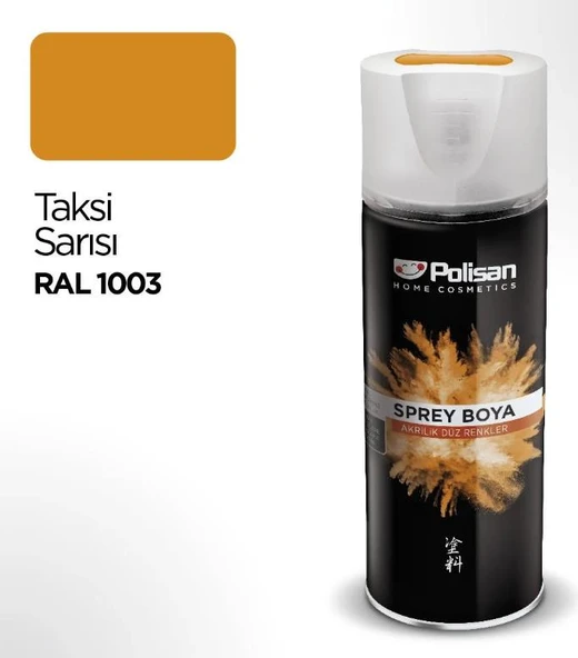 Polisan Sprey Boya 400 ml Taksi Sarısı Ral 1003