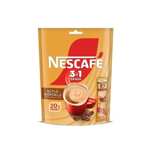 Nescafe 2 si 1 Arada 10 gr ve 3 ü 1 Arada 17,4 gr 20 li x 4 lü Karma Paket - 2