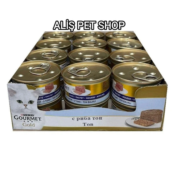 Purina Gourmet Gold Kıyılmış Ton Balıklı Kedi Yaş Mama 85 gr x 24 Adet - Resim 2