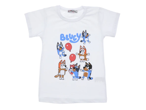 Kız Çocuk T-Shirt Balon Baskılı  - 6