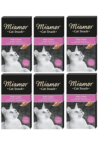 Miamor Cream Malt Maya Kedi Ödülü 6 X 15 gr 6 Lı  Paket