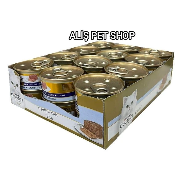 Purina Gourmet Gold Kıyılmış Ton Balıklı Kedi Yaş Mama 85 gr x 24 Adet - Resim 4