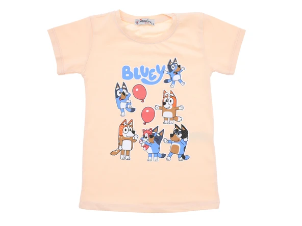 Kız Çocuk T-Shirt Balon Baskılı 