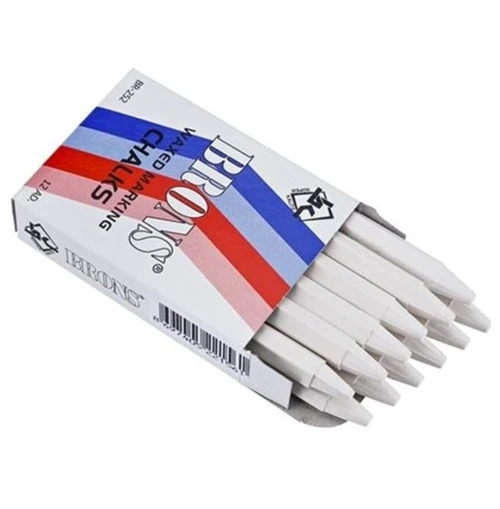 Brons Tebeşir Yağlı 12Li Beyaz