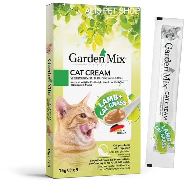 Gardenmix Kuzulu Ve Kedi Otlu Krema Kedi Ödülü 5 Li 15 Gr