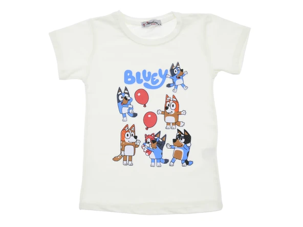 Kız Çocuk T-Shirt Balon Baskılı  - 3