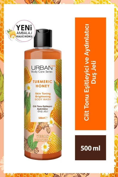 Urban Care Turmeric Honey Cilt Tonu Esitleyici Ve Aydınlatıcı Duş Jeli 500 Ml-vegan