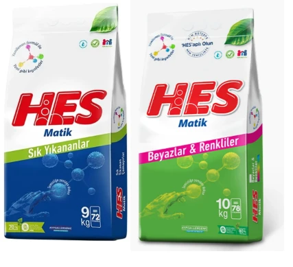 Hes Matik Beyazlar ve Renkliler 10 Kg 2'li avanatajlı set