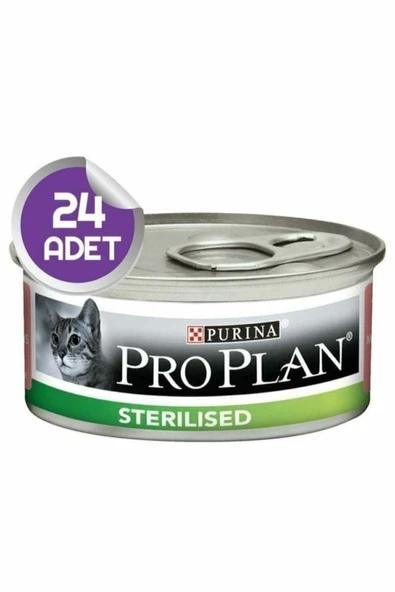 Proplan Sterilised Somonlu Kısırlaştırılmış Kedi Konservesi 85 Gr X 24 - 1