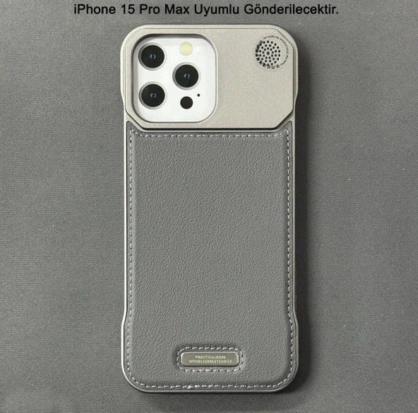 iPhone 15 Pro Max Parfümlü Koku Hazneli MagSafe Uyumlu Deri Kılıf - Resim 3