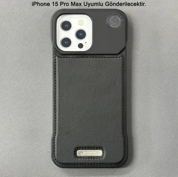 iPhone 15 Pro Max Parfümlü Koku Hazneli MagSafe Uyumlu Deri Kılıf - Resim 2