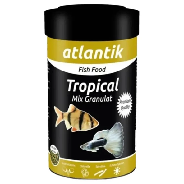 Atlantik Tropical Mix Balık Yemi 100 Ml