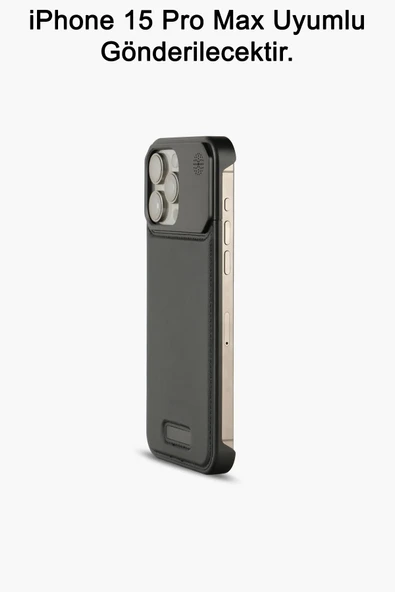 iPhone 15 Pro Max Parfümlü Koku Hazneli MagSafe Uyumlu Deri Kılıf - Resim 12