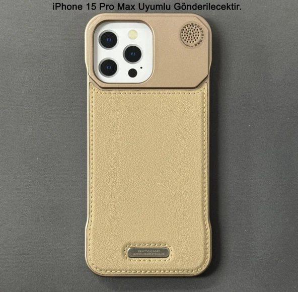 iPhone 15 Pro Max Parfümlü Koku Hazneli MagSafe Uyumlu Deri Kılıf - Resim 4