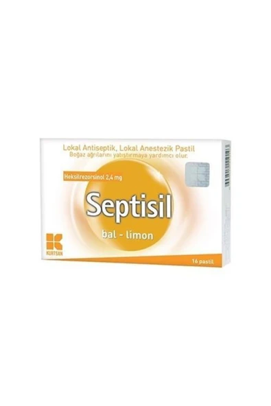 Septisil Ballı Limonlu 16'lı Pastil ürün görseli
